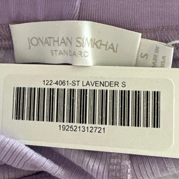 Jonathan Simkhai Celia Ribbed Knit Wide Leg Pants in Lavender SMALL‎ NWT - Picture 12 of 13